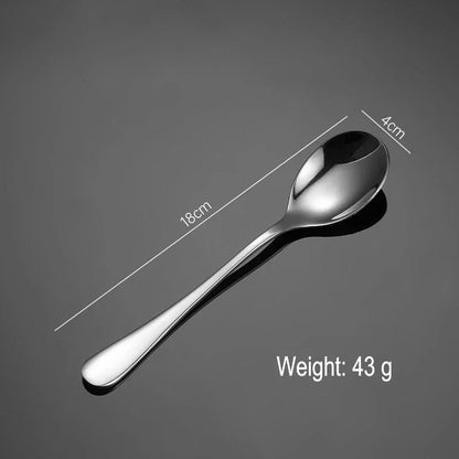 Set di posate da 24 pezzi in acciaio inossidabile, set di stoviglie, cucchiaio e forchetta, coltello, forchetta, cucchiaio da dessert, cucchiaio da tè