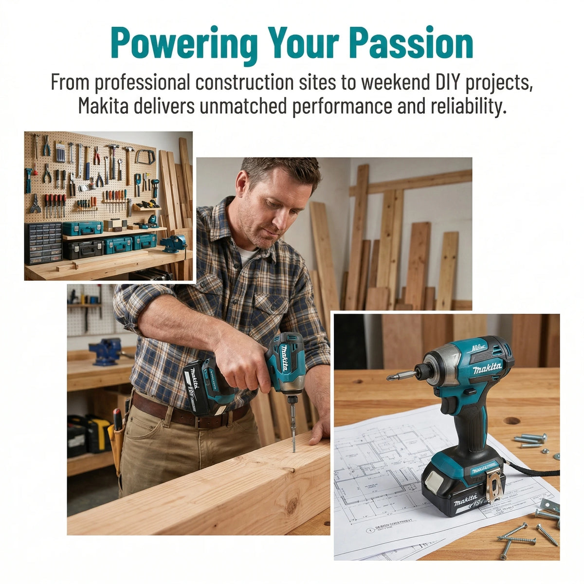 2026 Makita DTD173 Avvitatore a Impulsi Senza Fili 18V con Motore Brushless, Trapano Elettrico per Legno/Bulloni/Modalità T, Utensile Elettrico Ricaricabile