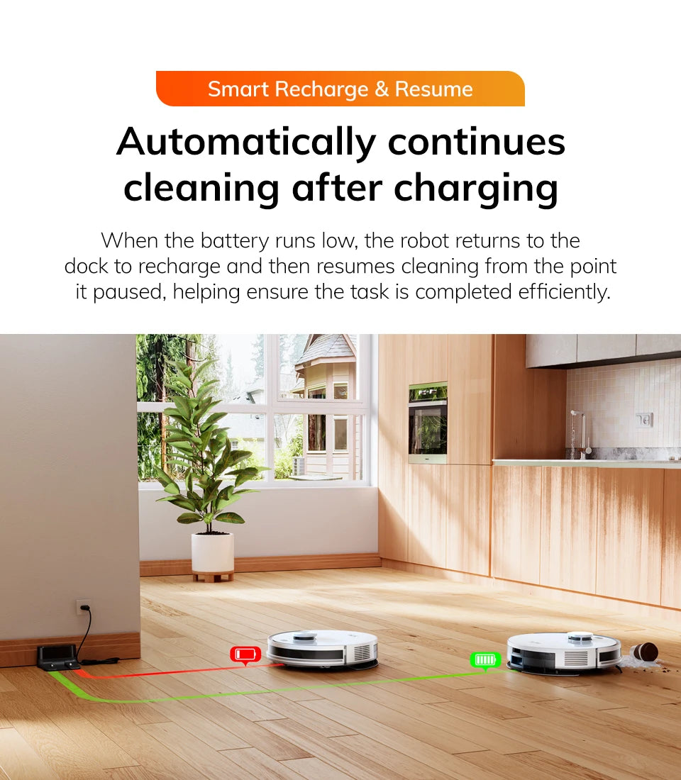 Robot Aspirapolvere ILIFE V30, Navigazione Laser, Aspirazione 10000Pa, Fino a 150 Minuti di Autonomia, Controllo APP, Pulizia Personalizzabile