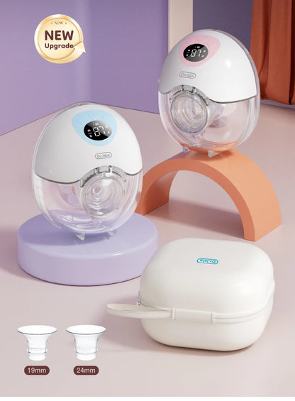 MAMIJOY Tiralatte elettrico indossabile 4 modalità 36 livelli di aspirazione Tiralatte a mani libere Raccoglitore di latte con flangia da 19/24 mm EB50