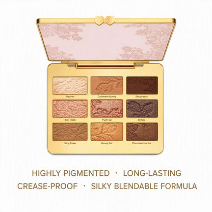 Palette di ombretti a 9 colori, tutto in uno, formato da viaggio, portatile, per il trucco quotidiano, con finiture shimmer e opache, per look da naturali a smoky, ideale come regalo.