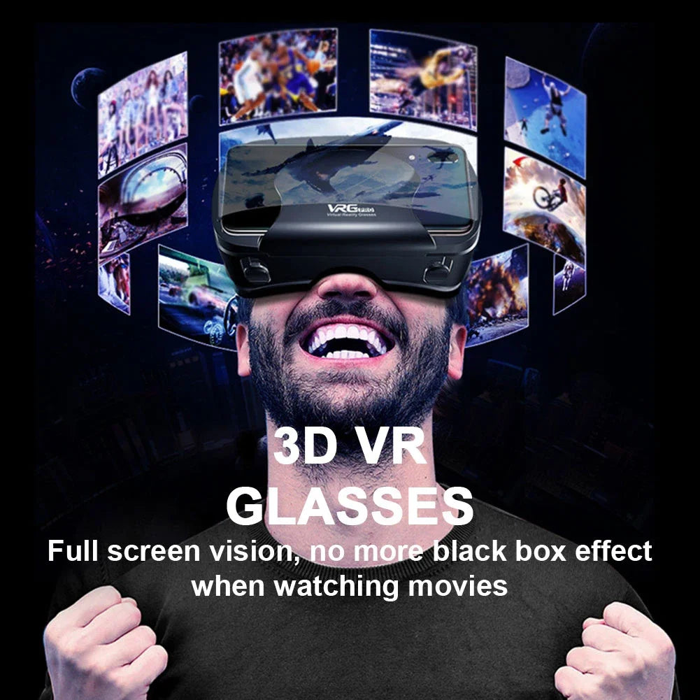 VRG Pro Realtà Virtuale Occhiali VR Dispositivi per cuffie Viar 3D Occhiali per casco Lenti Smart per Smartphone Cellulare Set di giochi per dispositivi mobili