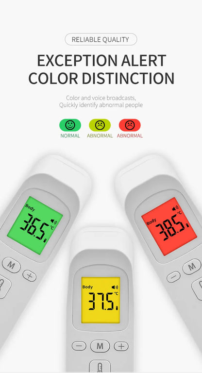 MAMIJOY Termometro per bambini LCD digitale a infrarossi Misurazione del corpo Fronte Orecchio Senza contatto Febbre per adulti Termometri per bambini IR