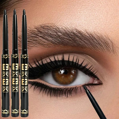 1-12 Pezzi Matita Eyeliner Nera Impermeabile, Anti-sbavatura, Applicazione Facile con Rotazione, Gel Occhi per Trucco Occhi Audace Stile Punk Adatto ai Principianti