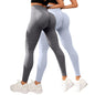 Leggings Modellanti Anti-Cellulite 2 Pezzi, Compressione 3D, Vita Alta, Senza Cuciture, Push-Up, Opachi, Pantaloni Sportivi per Yoga e Fitness