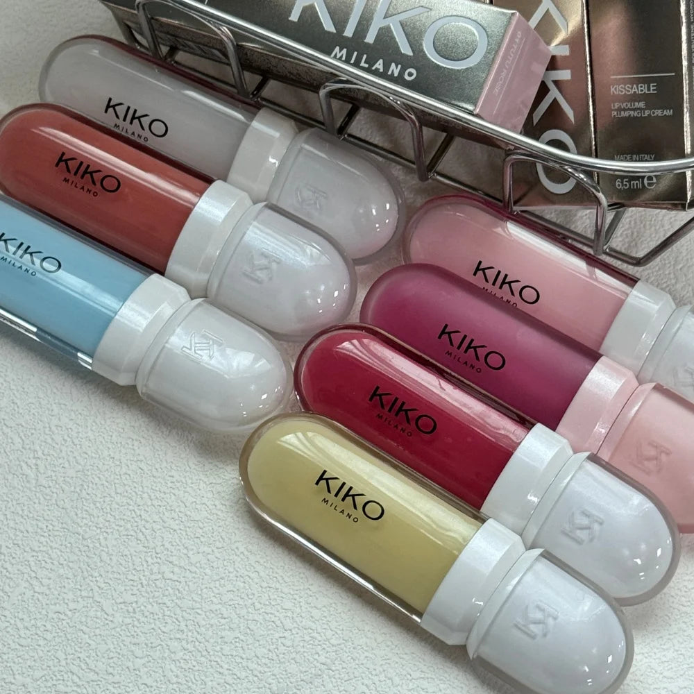 KIKO Milano Kissable Lip Volume Crema Labbra Volumizzante Idratante Riduce le Rughe Sottili delle Labbra Non Appiccicosa Labbra Effetto Specchio