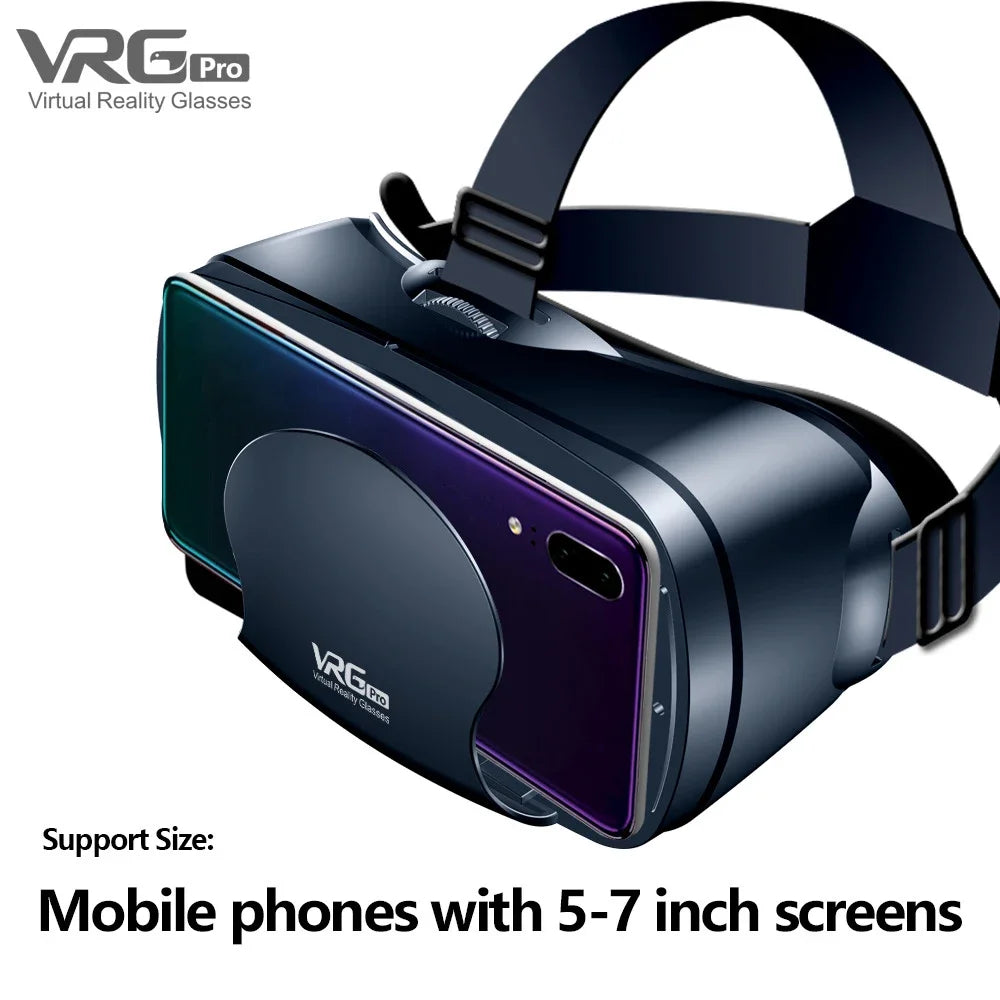 VRG Pro Realtà Virtuale Occhiali VR Dispositivi per cuffie Viar 3D Occhiali per casco Lenti Smart per Smartphone Cellulare Set di giochi per dispositivi mobili