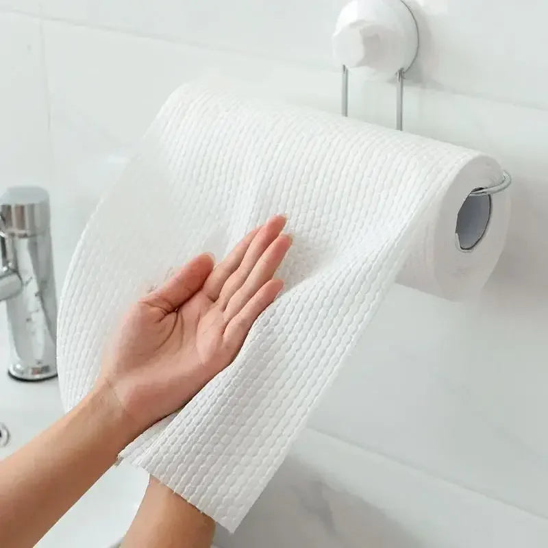 500/50pcs Cucina Riutilizzabile Stracci Usa E Getta Panni di Pulizia Non Tessuti Lavaggio Strofinacci Straccio Asciugamani di Stoffa Pad Antiaderente
