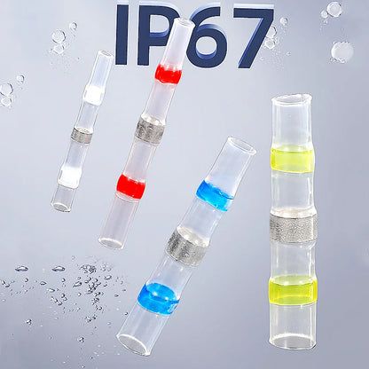 Terminale termorestringente ad anello di saldatura, impermeabile IP67, tubo termorestringente per collegamento apparecchiature elettriche, terminale connettore cavo