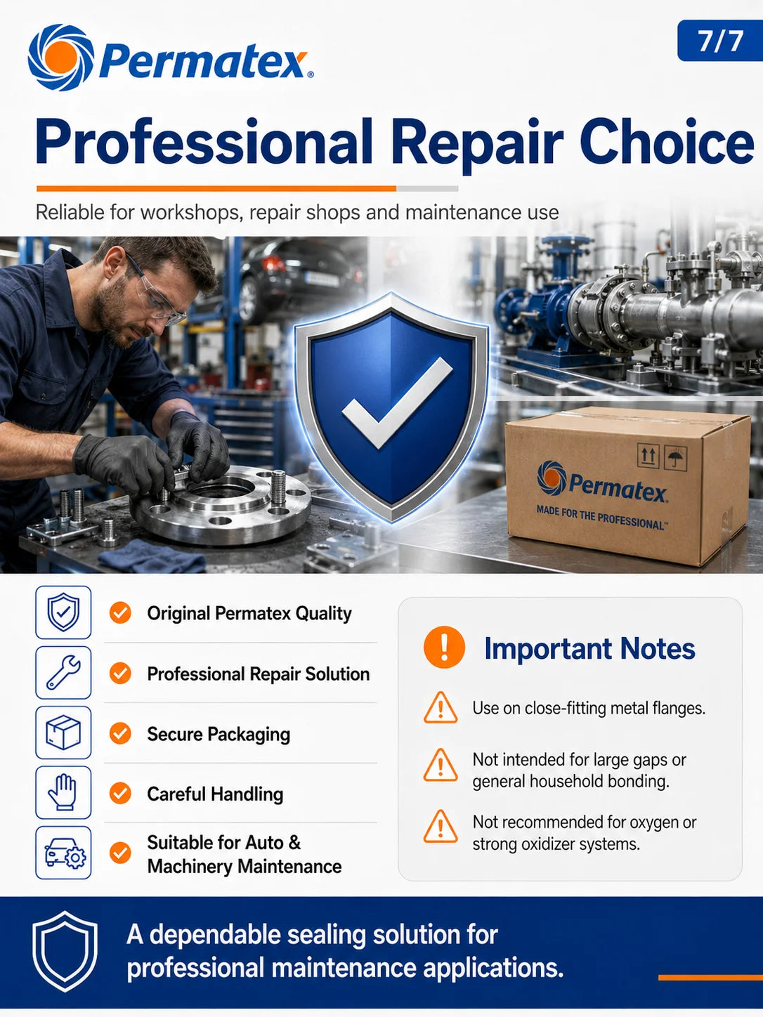 Permatex 51531 Sigillante Anaerobico per Flange 50ML, Guarnizione Liquida Resistente all'Olio per Motori, Trasmissioni e Flange Metalliche