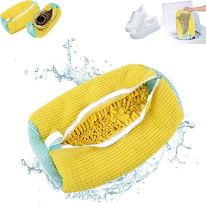 Borsa per la biancheria Borsa per il lavaggio delle scarpe Protezione imbottita in rete per fibre soffici Borse per il lavaggio ad asciugatura in poliestere adatte alla macchina per scarpe