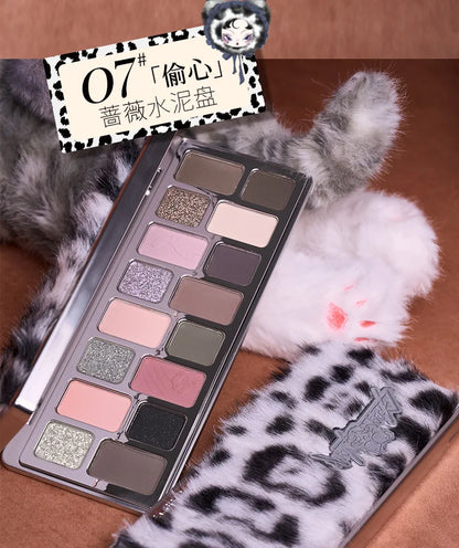 Qianyan Cheeryep Nuova Palette Ombretti 16 Colori Qianyan Glitter Camaleonte Opaco Perlescente Flash Plate Qian Yan Cowherd Sequins