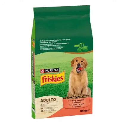 Purina Friskies Cibo per Adulti Carne e Verdure (Cani, Cibo, Alimentazione) - 3 Kg