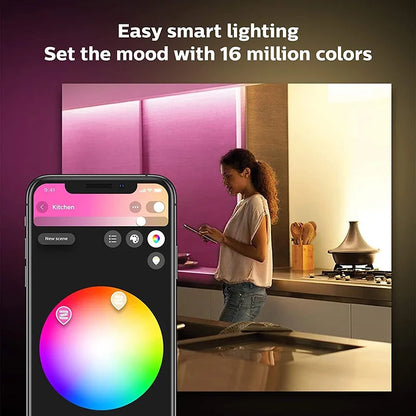 Philips Hue LED Lightstrip Plus Extension V4 1 Metro 1m Bianco e Colore Ambiance Kit LED Intelligente Dimmerabile con Connettore