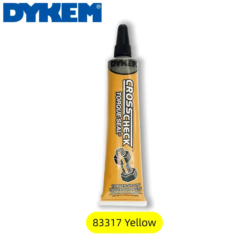 Sigillo di controllo a coppia DYKEM Cross Check 1oz, pasta indicatrice antimanomissione per bulloni e dadi, vernice di marcatura anti-allentamento per elementi di fissaggio