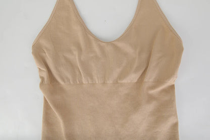 Body modellante da donna con scollo all'americana, controllo addominale, compressione, spalline convertibili, copertura totale, intimo modellante.