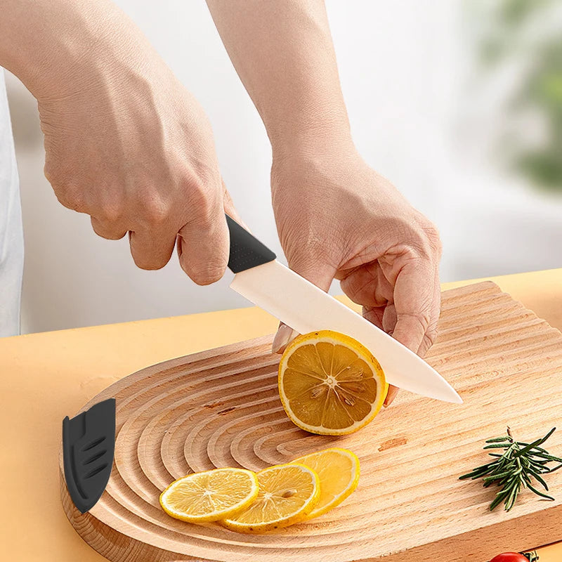 Coltello in ceramica da 3/4/5 pollici resistente all'ossidazione e senza ruggine, con custodia, portatile, per la preparazione di alimenti per neonati e bambini.