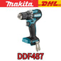 Per trapano avvitatore a batteria Makita DDF487, utensile elettrico compatto e senza spazzole, trapano ad alta coppia per lavori di falegnameria fai-da-te e uso professionale.