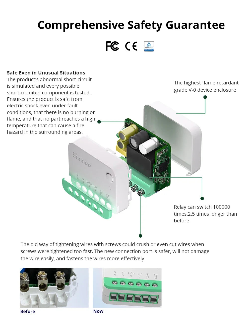 SONOFF MINI R4 Matter MINIR4M Matter Relè Sonoff Mini R4 Extreme Wifi Smart Switch Matter Alice Smart Home Control Alexa Google