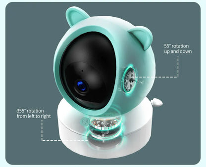Danmini 2.4G 5 pollici Baby Monitor Tuya App Telecomando 1080P Videocamera Video Citofono bidirezionale Rilevazione movimento Monitor wireless
