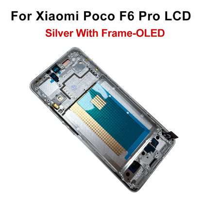 Display OLED da 6,67" per Xiaomi Poco F6 LCD 24069PC21G, schermo touch e digitalizzatore per Poco F6 Pro LCD 23113RKC6G, ricambi di ricambio