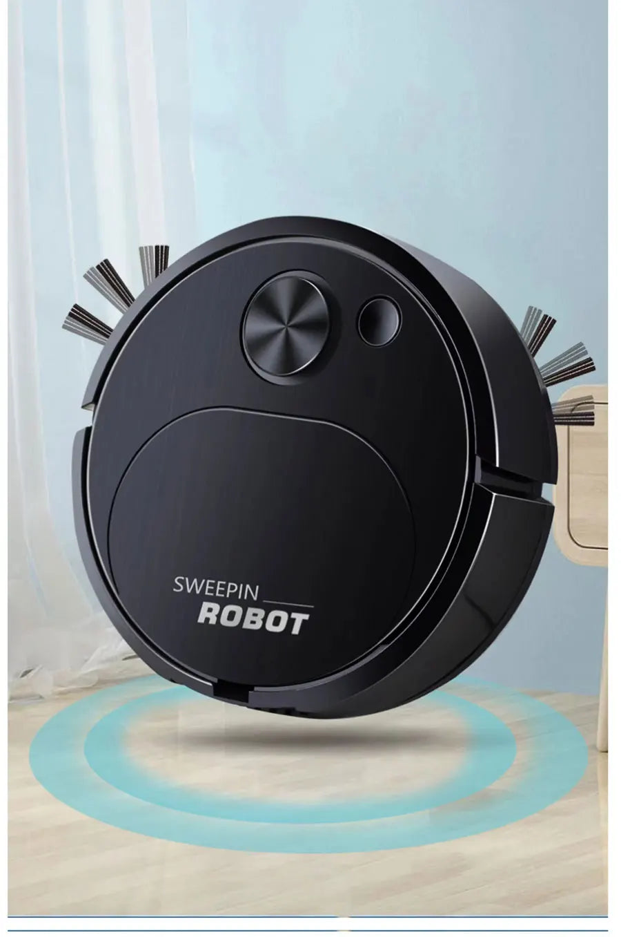 NUOVO USB Spazzare Robot Aspirapolvere Lavare 3 In 1 Smart Wireless 1500Pa Trascina Pulizia Spazzare Pavimento per Home Office