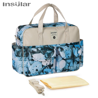 Borsa per pannolini impermeabile di nuovo stile borsa da viaggio Messenger di grande capacità borse multifunzionali per passeggino madre maternità