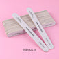 10 pz Lima per unghie 100/180 Tampone per unghie in legno Carta vetrata professionale Lime per smalto gel per unghie Forte spessore Levigatura grigia Strumenti per manicure