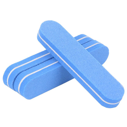 Set professionale di 40/80 pezzi per la levigatura e la lucidatura delle unghie, composto da lime, blocchi per la lucidatura e spugne, ideale per manicure, pedicure, levigatura e lucidatura, kit di strumenti per nail art.