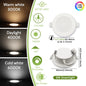 Faretto da incasso a LED da 10 pezzi 220V 110V Spot tre colori 6W 24W RA80 + faretto da incasso a soffitto a LED bianco caldo lampada a luce fredda
