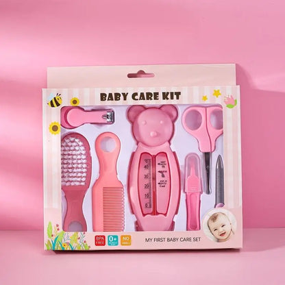 Set di 13 Pezzi per la Cura del Bambino, Kit Portatile per Toelettatura e Cura delle Unghie