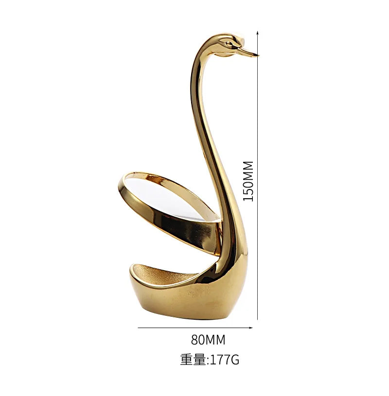 Set di forchette eleganti con base a forma di cigno, cucchiaio da caffè, dessert e insalata in acciaio inossidabile, posate per torte, stoviglie a zero sprechi, dropship