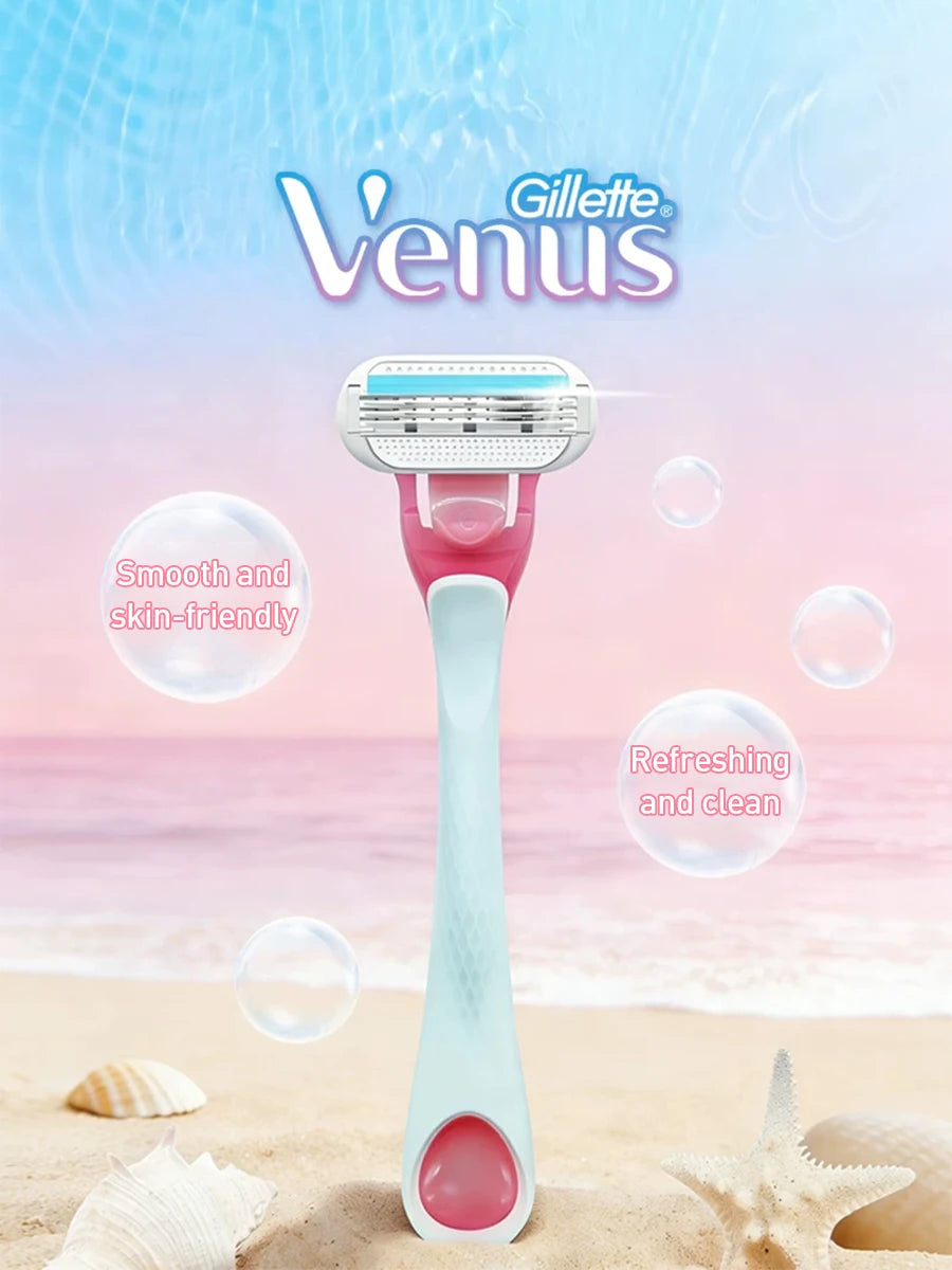 Rasoio Gillette Venus Tropical Mini Rosa con Striscia Lubrificante CloudSense e 3 Lame Flottanti per una Rasatura Liscia (1 Pezzo)