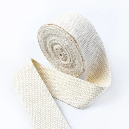 5 Metri 1.3mm 20-50mm Cotone Tessuti Nastro per Borsa Cinghia Zaino Etichetta Nastro Fascia Vestiti Bias Vincolante Accessori Per Cucire FAI DA TE