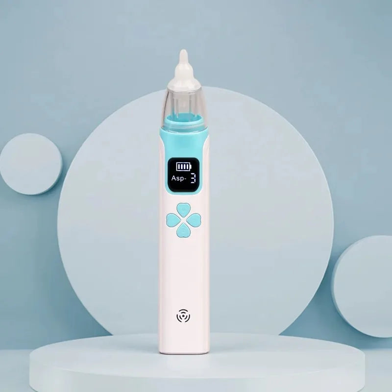 Aspiratore Nasale Elettrico per Bambini in Silicone con Aspirazione Regolabile, Sicuro, Pratico e Silenzioso