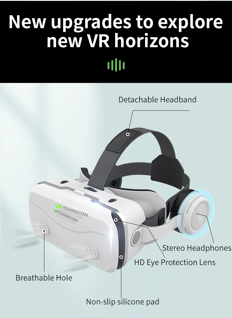 Occhiali per realtà virtuale VR Dispositivi per cuffie 3D Viar Occhiali per casco Lenti Smart per smartphone Telefono Cuffia mobile Realidade