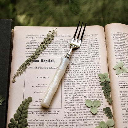 Set di Posate in Resina Stile Bambù, Acciaio Inossidabile 304, Posate Classiche, Opzioni da 1/3/4 Pezzi per Casa e Cucina