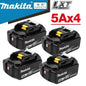 Batteria originale Makita 18V 5Ah, per batteria Makita 18V DHR183 BL1830B BL1850B BL1850 BL1840 BL1860 BL1815 Batteria al litio sostitutiva
