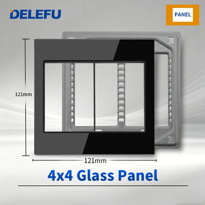 DELEFU Modulo Presa Combinabile Tipo-C Brasile - Uso Domestico - Nero - Assemblaggio Fai-da-te - Presa con Interruttore per Ricarica Rapida USB Tipo-C