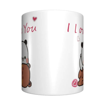 Tazze personalizzate per coppia Bubu Dudu Panda e Brownie Bear Tazza da caffè per tè al latte in ceramica fai-da-te