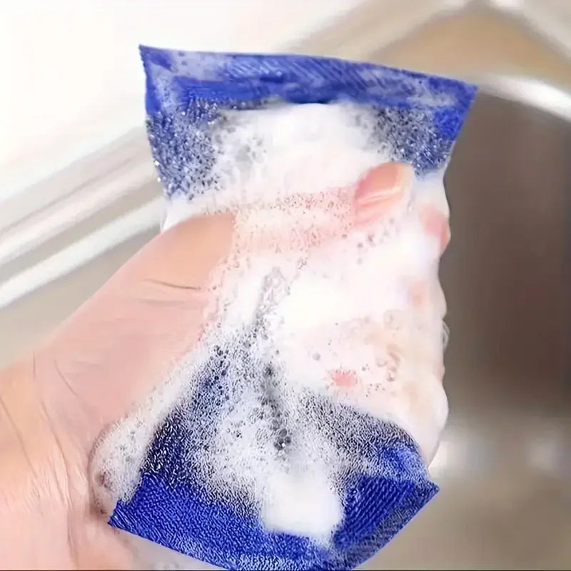 10/30pcs Filo di Acciaio Spugna Pulire Spazzola Olio Antiaderente Double Sided Panno di Pulizia Cucina Strofinaccio Tampone Straccio Strumento di Pulizia
