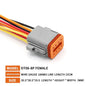 KERE 5/20/100Set DT06 serie 2/3/4/6/8 core12pin connettore elettrico impermeabile presa di corrente con cablaggio da 15cm