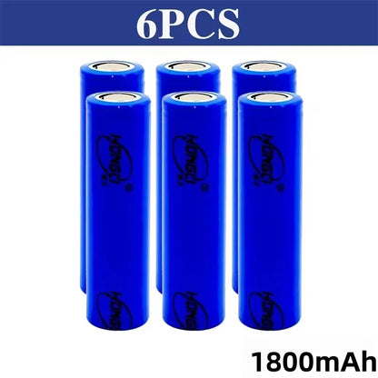 Batteria al litio 18650 originale, 1800mAh, 3,7V, ricaricabile, batteria agli ioni di litio di grado A per torcia, vaporizzatore, power bank