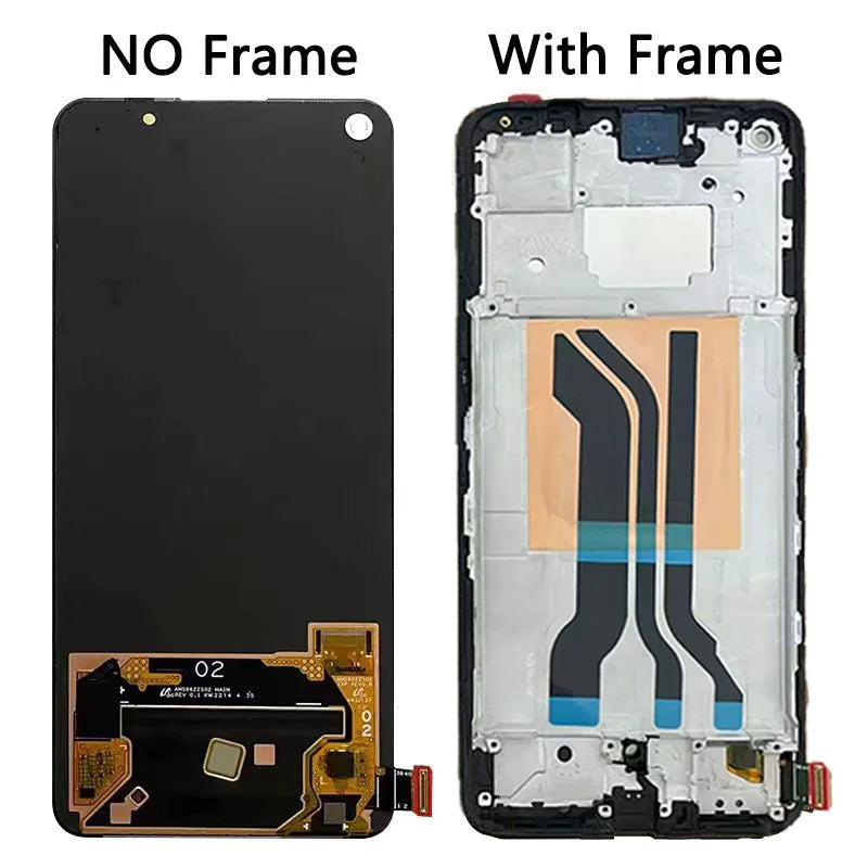Display LCD AMOLED da 6,62 pollici nuovo per Oppo Realme GT Neo2 RMX3370 + pannello touch digitalizzatore assemblato Realme GT Neo 2 LCD con telaio