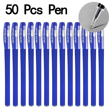 20/50 pezzi Penne gel Set Nero Blu Rosso Ricarica Gel Forniture scolastiche e per ufficio Cancelleria accessori kawaii cancelleria penne carine