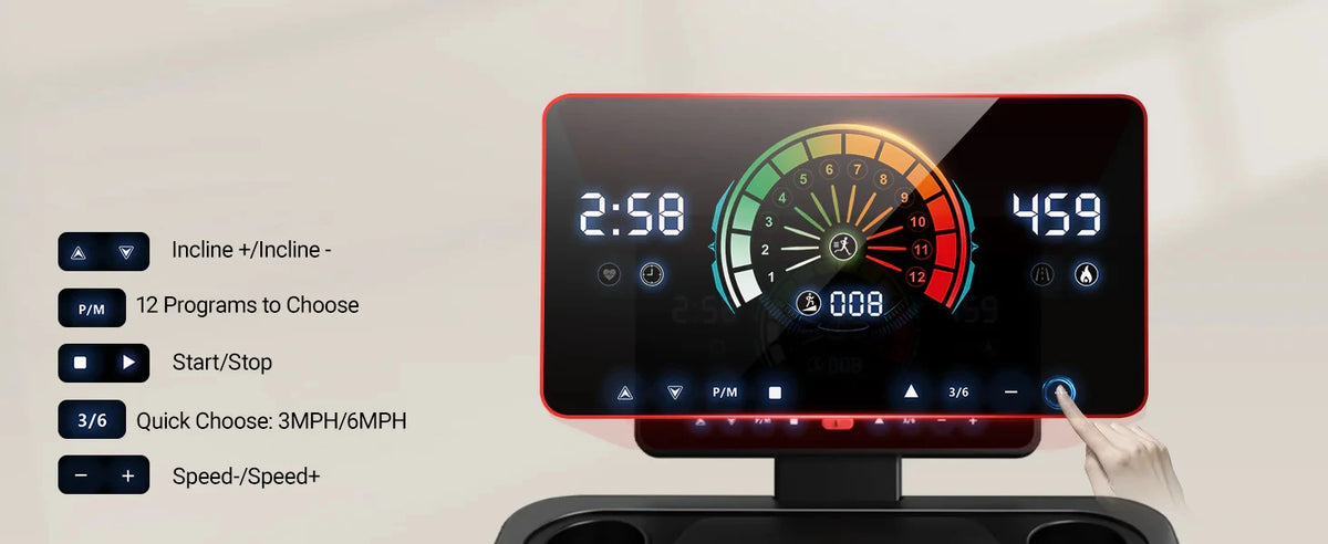 Tapis roulant pieghevole LONTEK L10 con inclinazione automatica del 20% e sensori di pulsazioni, 14 km/h. Questo tapis roulant compatto e pieghevole presenta un'inclinazione automatica del 20%, un motore silenzioso da 3,5 HP