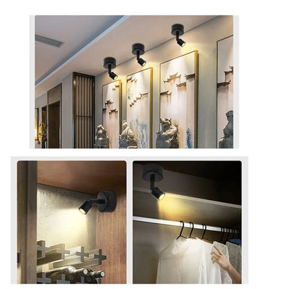 Lampada LED Ricaricabile USB da 3W con Ventosa, Luce d'Accento LED 4000K, Luce Focalizzata per Esposizione, Quadri, Armadi