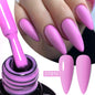 MEET ACROSS 7ml Gelatina Nuda Shimmer Base in gomma Gel Glitter Rosa Viola UV/LED Nail Art Vernis Gel Smalto per manicure Unghie FAI DA TE
