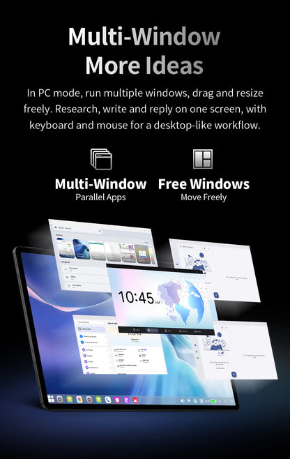 Tablet Teclast T70 Pro con Android 16 e tecnologia Gemini AI, display IPS da 14 pollici, T70Pro, doppia SIM 4G LTE, WiFi 2,4 GHz/5 GHz, Bluetooth 5.2, navigazione GPS, processore G100 Octa Core, 8 GB di RAM, 128 GB di memoria