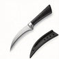 Coltello da cucina professionale in acciaio inossidabile. Coltello affilato per tagliare carne e verdure. Manico antiscivolo con fodero.